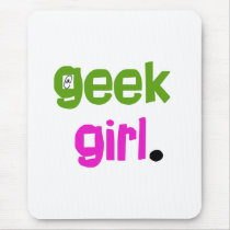 Geek Girl Mouse Pad
