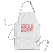 Geek Girl Pink Keyboard Aprons