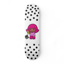 geek girl custom skate board