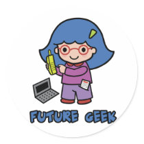 Geek Girl Sticker