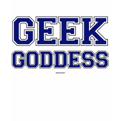Geek Goddess (Navy) Tee Shirts by CrazyClara