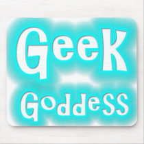 Geek Goddess Neon Mousepad