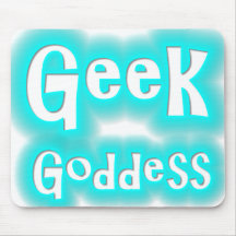 Geek Goddess Neon Mousepad