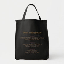 Geek Hierarchy (Bronzed) Tote Bag