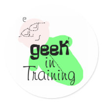 Geek in Training stickers