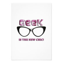 Geek is the New Chic Custom Invite