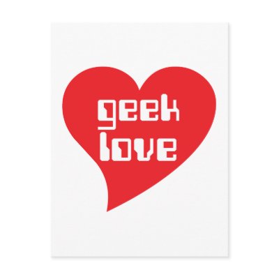 Geek Love by Genepool Design Post Cards by GenepoolDesign