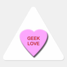 Geek Love Triangle Sticker
