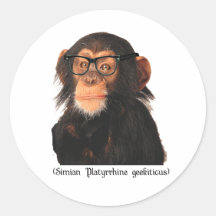 geek monkey sticker