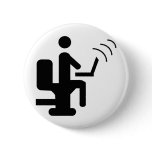 geek on toilet button