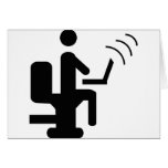 geek on toilet card