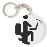 geek on toilet keychains