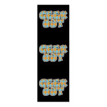 Geek Out Argyle Bookmark Business Card Template