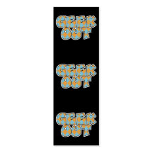 Geek Out Argyle Bookmark Business Card Template