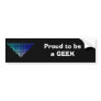 Geek Pride bumper sticker