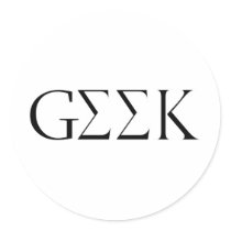 GEEK ROUND STICKERS