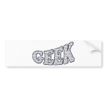Geek Techie Stuff HTML Bumper Sticker