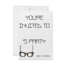 Geek themed custom invites