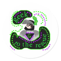 Geek To The Rescue stickers