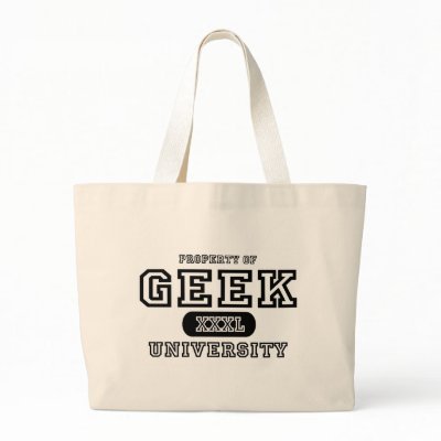 Geek University Canvas Bag by universityshirts