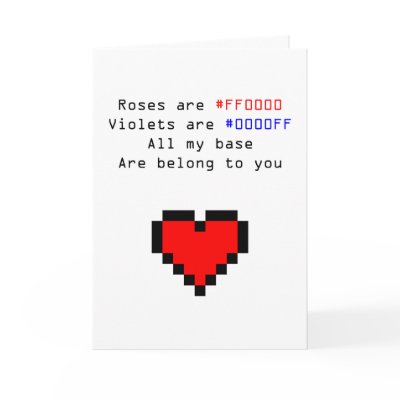 Geek Valentines Card by Mollins