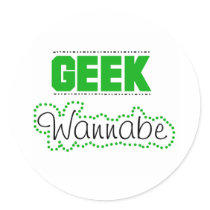 Geek Wannabe stickers