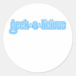 Geekalicious bleu autocollant