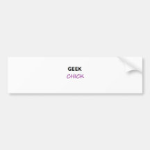 GEEKCHICK.png Bumper Stickers
