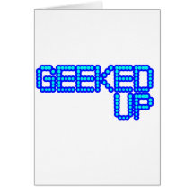 GEEKED UP blue jerkin jerk dance guys an girls Card