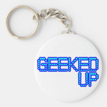 GEEKED UP blue jerkin jerk dance guys an girls Key Chains