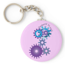 Geekery Steampunk Gears Keychain