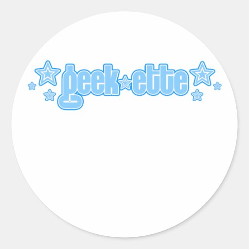 Geekette bleu autocollant