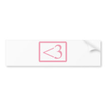Geek's Heart Bumper Sticker