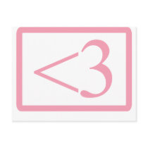 Geek's Heart Post Cards