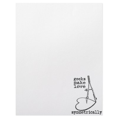 Geeks Make Love Symmetrically Letterhead Template by slagathor
