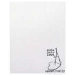 Geeks Make Love Symmetrically letterhead