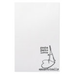 Geeks Make Love Symmetrically Custom Stationery
