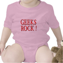 Geeks Rock !  Red T Shirts