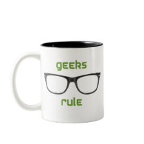 Geeks Rule Eyeglasses Coffee Mug