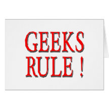 Geeks Rule !  Red Card