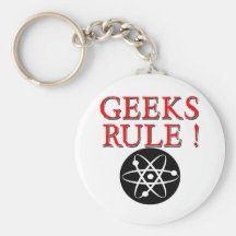 Geeks Rule !  with Atom Keychains