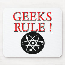 Geeks Rule !  with Atom Mouse Pads