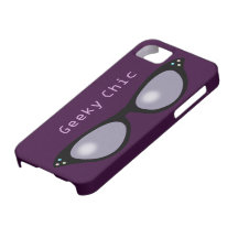 Geeky Cateye Glasses iPhone 5 Case