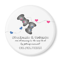 Geeky Gamers Save the Date Magnet