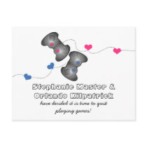 Geeky Gamers Save the Date Postcard