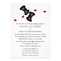 Geeky Gamers Wedding Invitation (Dark) invitations
