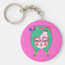 Geeky Girl Keychains