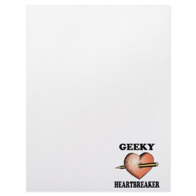 GEEKY HEARTBREAKER CUSTOMIZED LETTERHEAD by doonidesigns