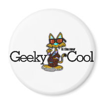 Geeky is the new cool refrigerator magnets