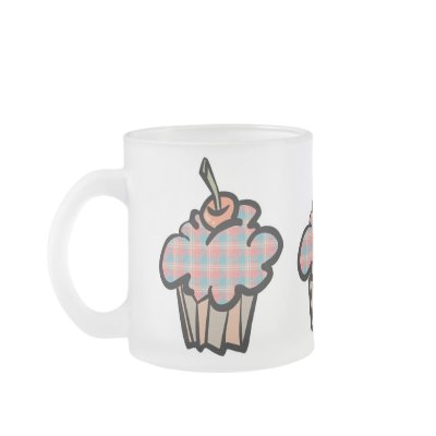 geeky plaid cupcake mugs by cupcakewear